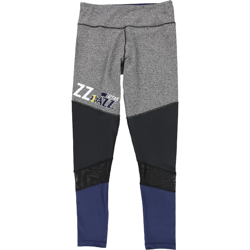 G-III Sports Womens Utah Jazz Compression Athletic Pants, Grey, Medium