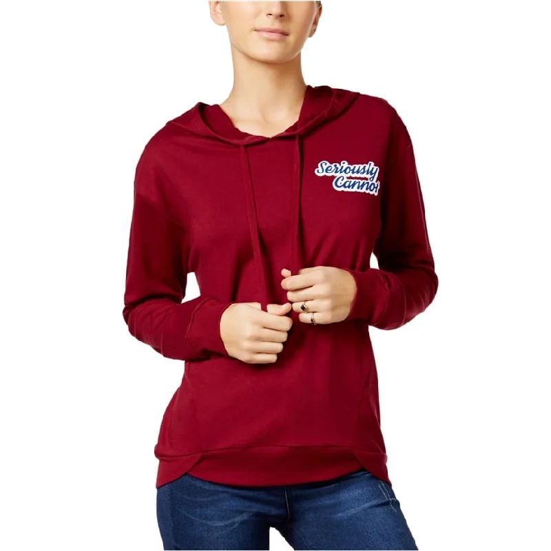 Rebellious One Womens Seriously Cannot Hoodie Sweatshirt, Red, Small