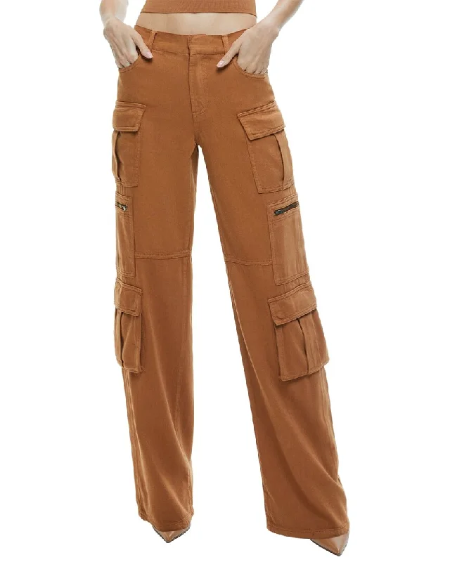 alice + olivia Cay Baggy Denim Cargo Pant