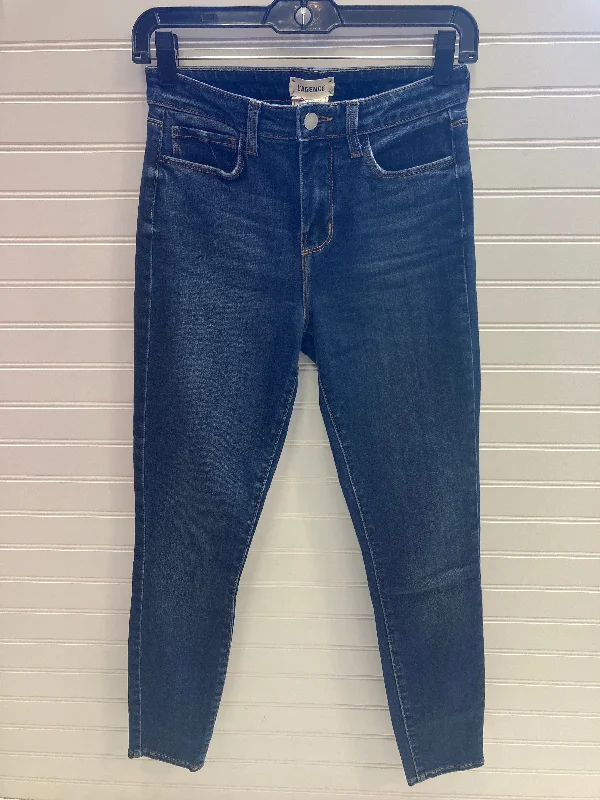 Jeans Skinny By L Agence In Blue Denim, Size: 2