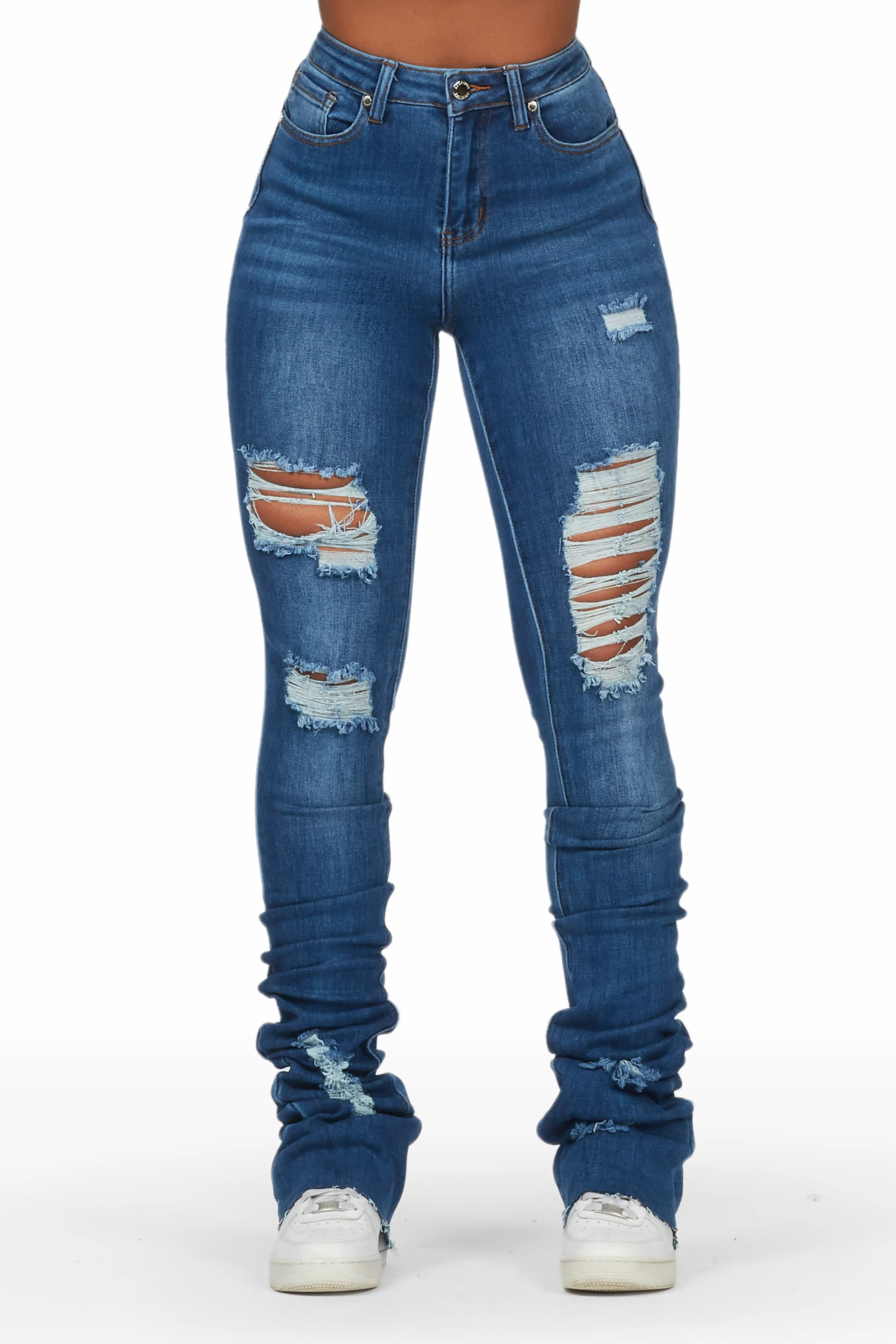 Cielo Dark Wash Super Stacked Jean