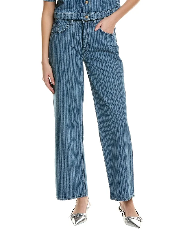 Triarchy Sparrow Striped Medium Indigo Baggy Jean