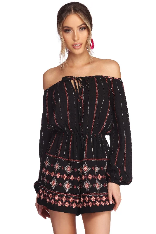 Boho Beauty Printed Romper