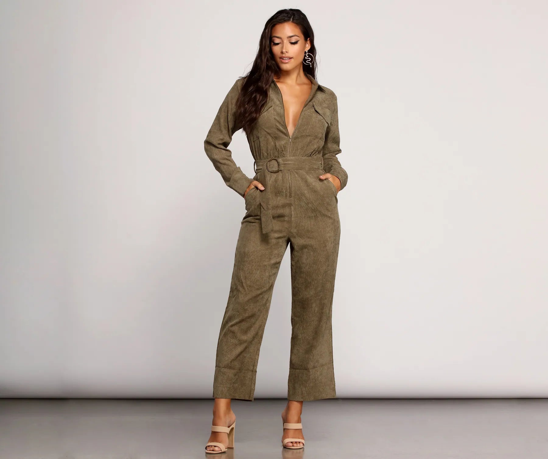 Chic Corduroy Babe Jumpsuit