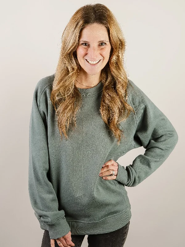 Ash Jade Round Neck Fleece Sweatshirt