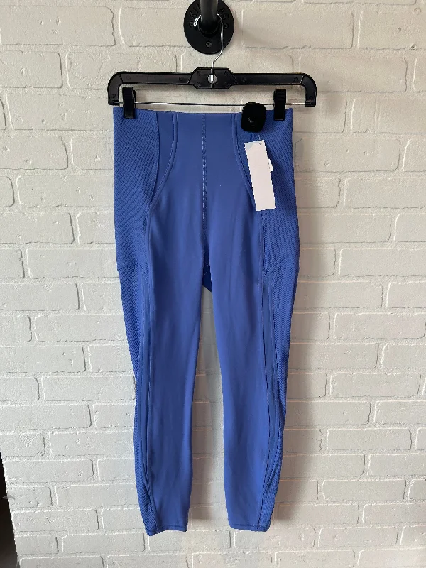 Athletic Leggings By Lululemon In Blue, Size: 6