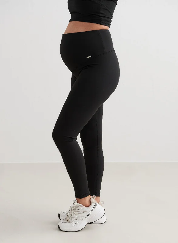 Black Warming Maternity Tights