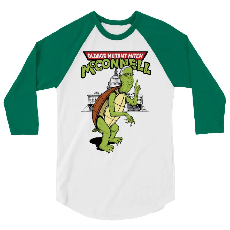 Oldage Mutant Mitch McConnell 3/4 Sleeve Raglan