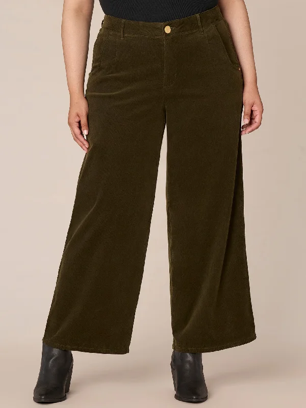 "Ab"solution Skyrise Plus Size Wide Leg Pants with Tulip Hem