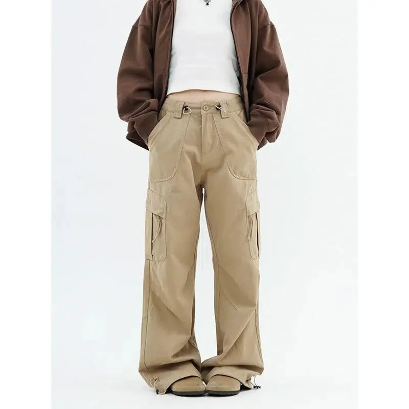 Adjustable Waist Casual Cargo Pants