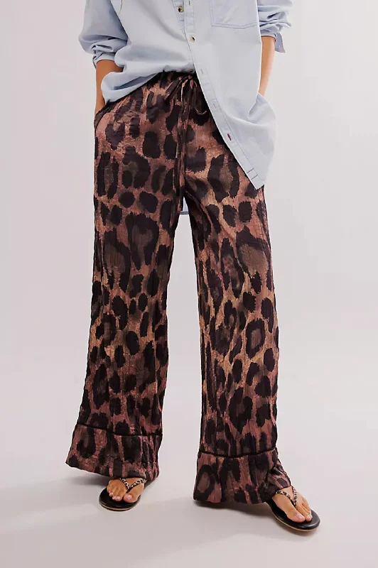 All Out Satin Leopard Pant