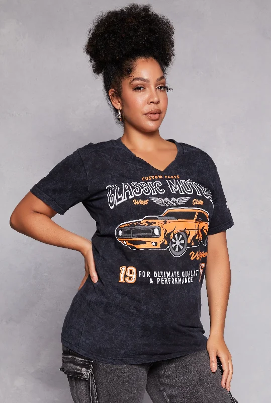 Plus Size Classic Motors Graphic Tee