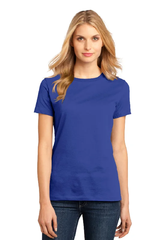 District Womens Perfect Weight Short Sleeve Crewneck T-Shirt - Deep Royal Blue