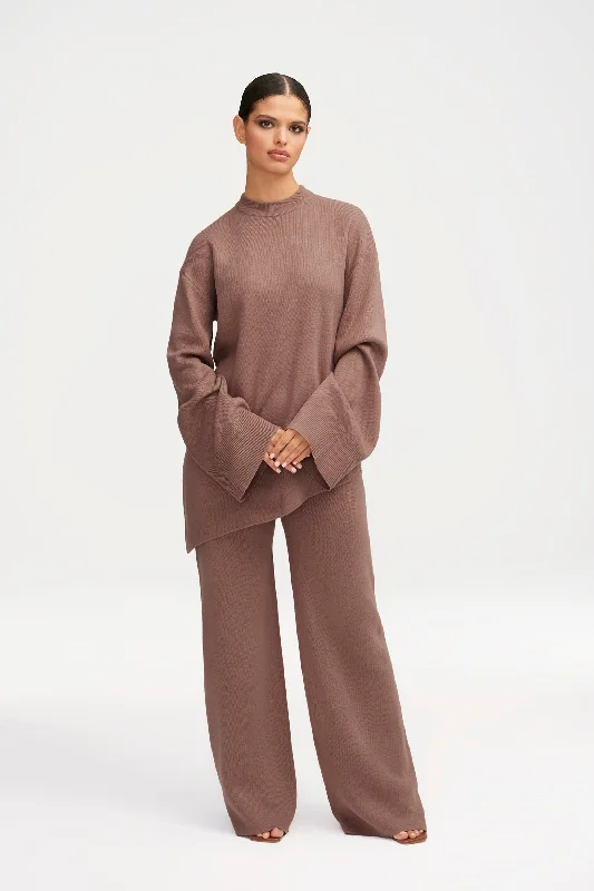 Kehlani Wide Leg Knit Pants