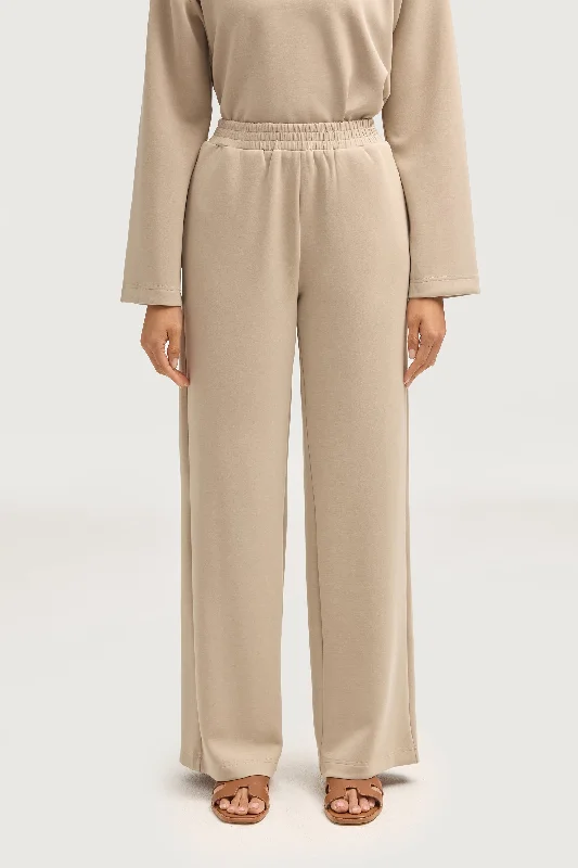 Maya Everyday Wide Leg Pants - Cloud