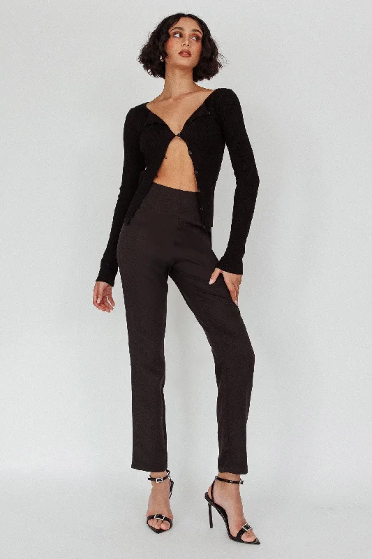 Moonlight Tango High Waist Pants Black