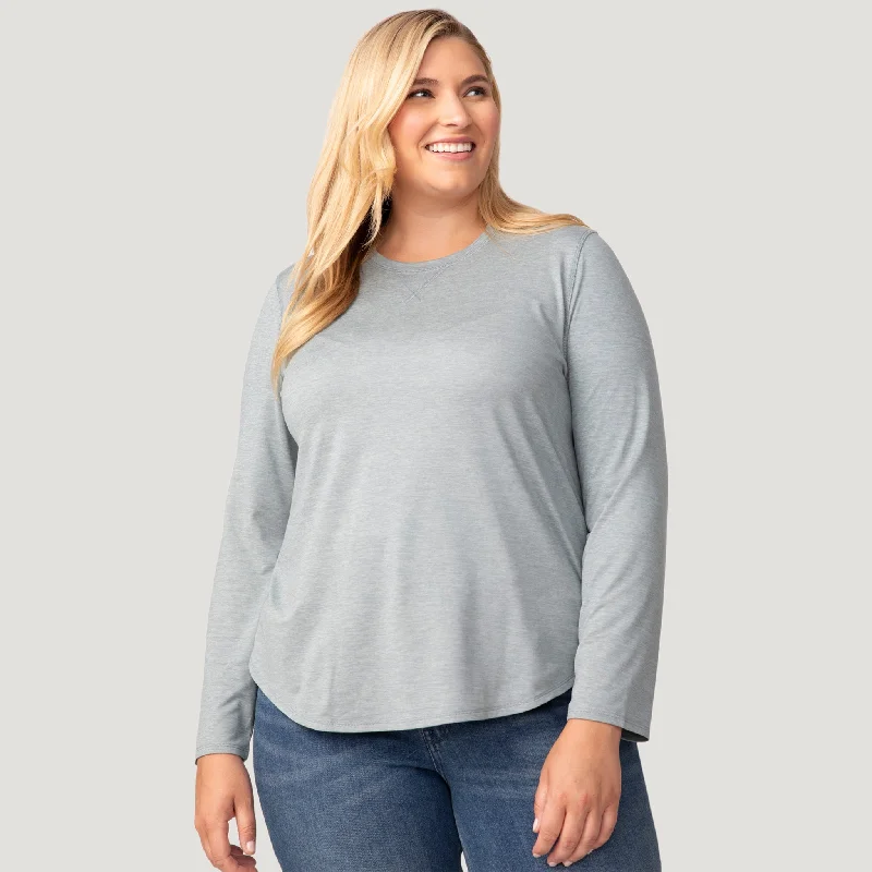 Women's Plus Size Cloud Knit All Day Crew Neck Top