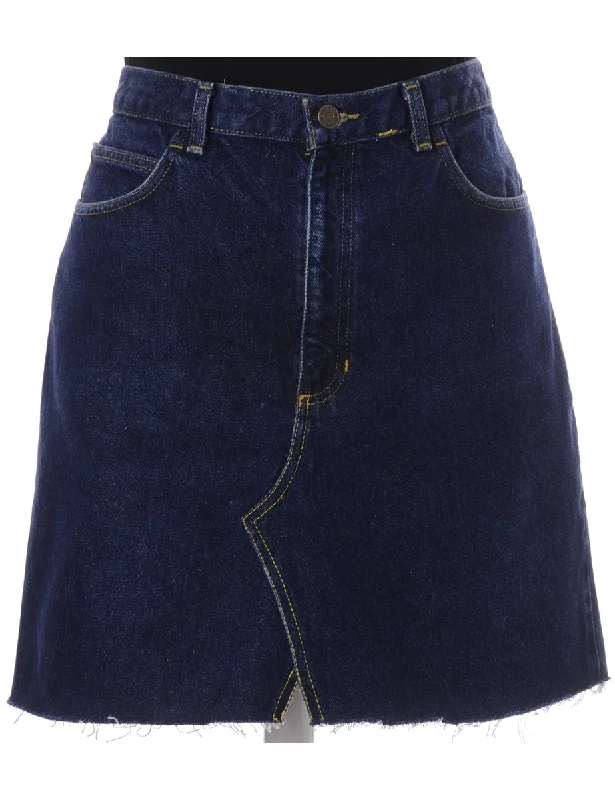 Label Jess Denim Jeans Mini Skirt