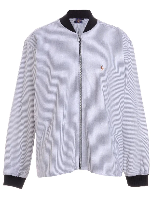 Label Jamie Branded Straight Hem Bomber Jacket