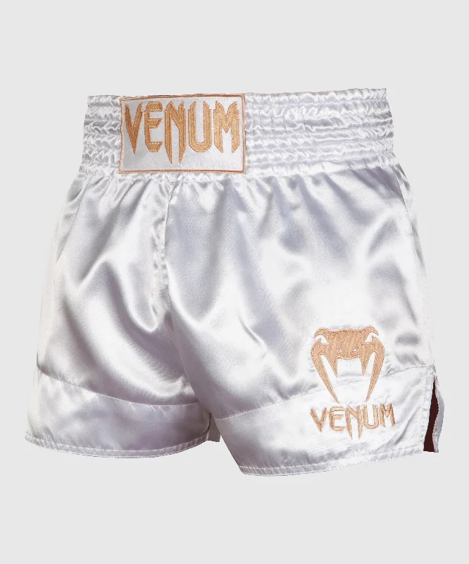 Venum Muay Thai Shorts Classic - White/Gold